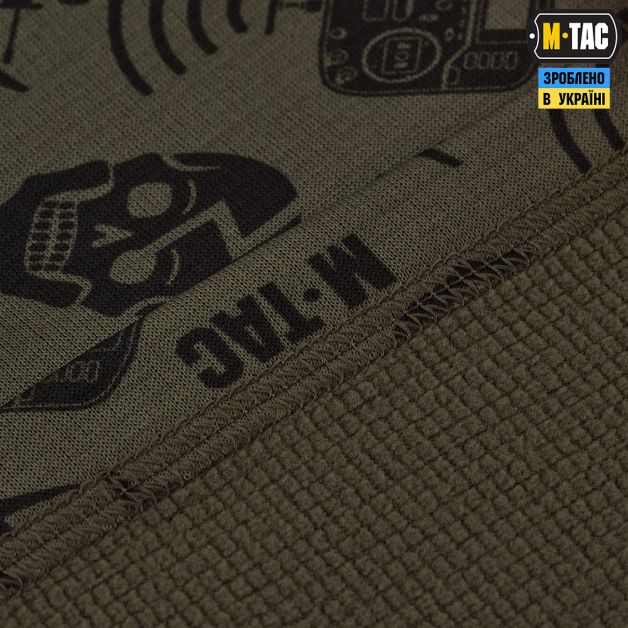M-Tac шарф-труба микрофлис Drone Pattern Dark Olive