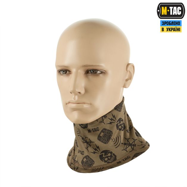 M-Tac шарф-труба микрофлис Drone Pattern Tan