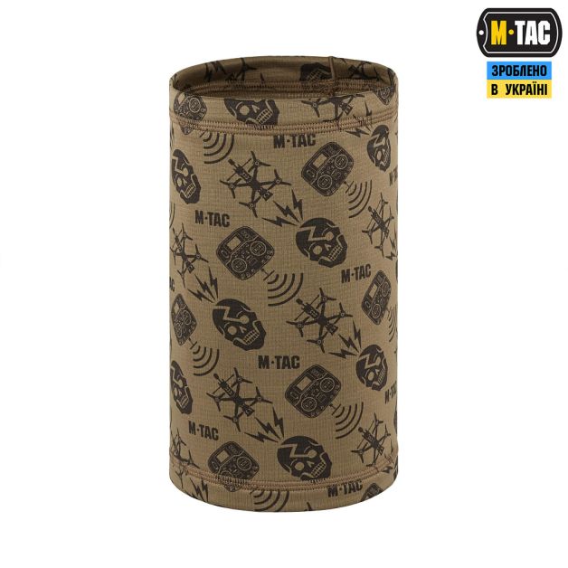 M-Tac шарф-труба микрофлис Drone Pattern Tan