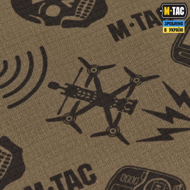 M-Tac шарф-труба микрофлис Drone Pattern Tan