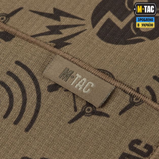 M-Tac шарф-труба микрофлис Drone Pattern Tan