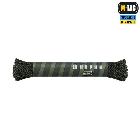 M-Tac шнурки Mil-Spec Nylon Black/Od Green