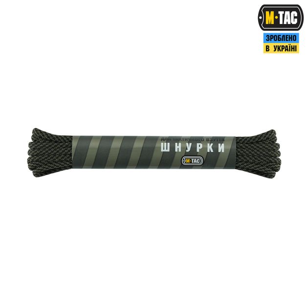 M-Tac шнурки Mil-Spec Nylon Black/Od Green