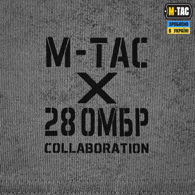 M-Tac футболка 28-а ОМБР ім. Лицарів зимового походу Cotton Hard Light Grey