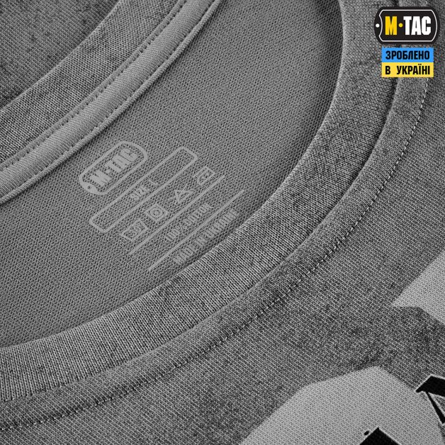 M-Tac футболка 28-а ОМБР ім. Лицарів зимового походу Cotton Hard Light Grey