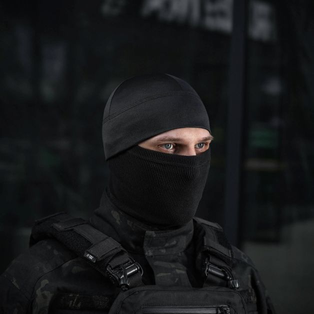 M-Tac шапка-подшлемник микрофлис рип-стоп Black