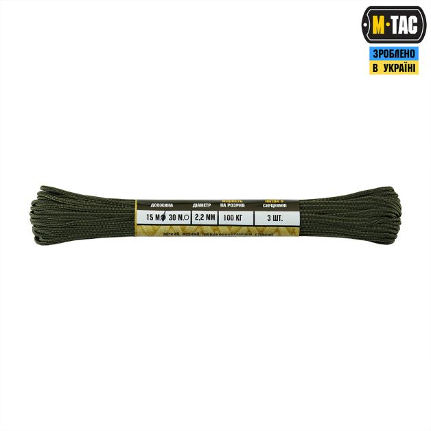 M-Tac паракорд Minicord 15m Ranger Green