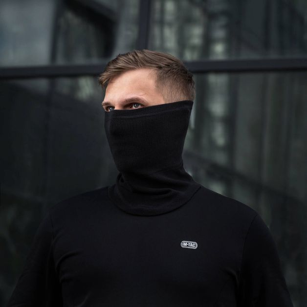 M-Tac шарф-труба анатомічний мікрофліс ріп-стоп Black