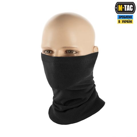 M-Tac шарф-труба длинный микрофлис рип-стоп Black