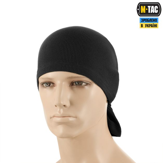M-Tac шарф-труба длинный микрофлис рип-стоп Black
