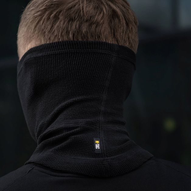 M-Tac шарф-труба длинный микрофлис рип-стоп Black