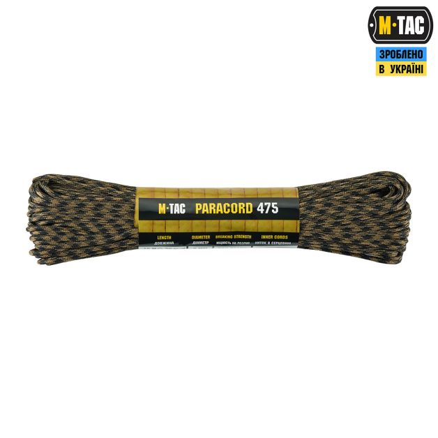 M-Tac паракорд 475 30m Black/Coyote
