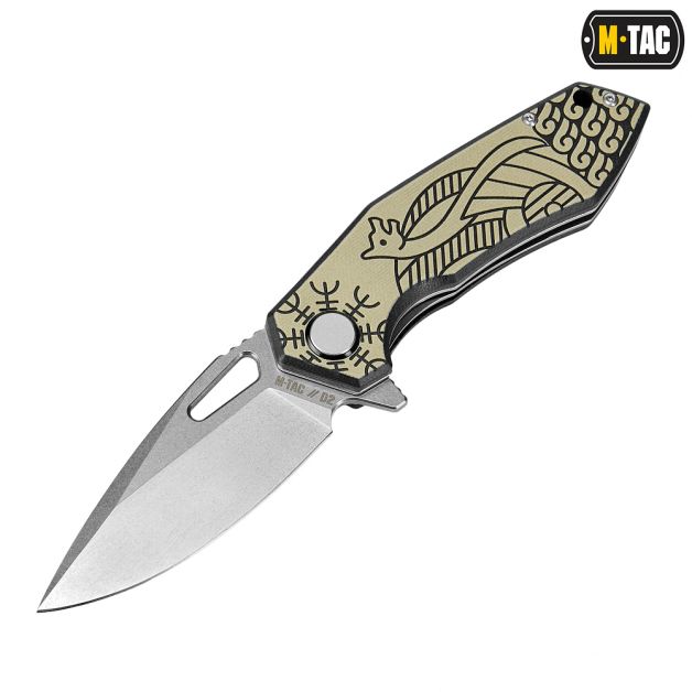 M-Tac нож складной Type 12 Scandinavian Stonewash Black/Sand