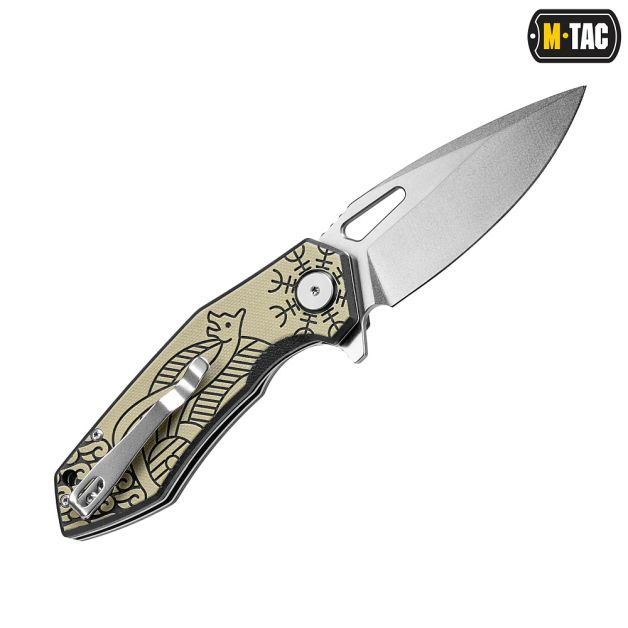 M-Tac нож складной Type 12 Scandinavian Stonewash Black/Sand