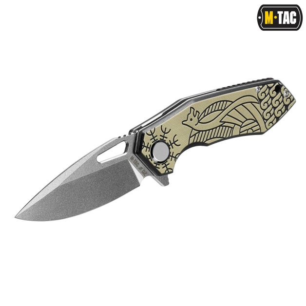 M-Tac нож складной Type 12 Scandinavian Stonewash Black/Sand