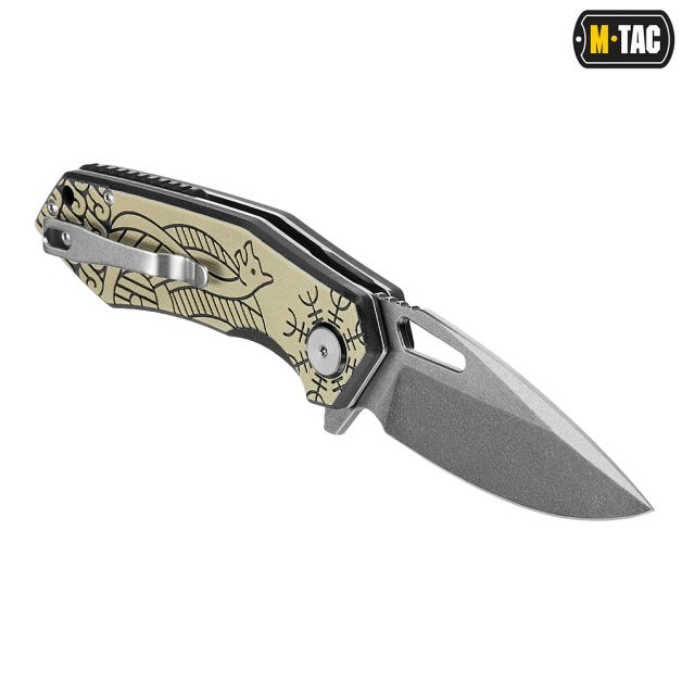 M-Tac нож складной Type 12 Scandinavian Stonewash Black/Sand