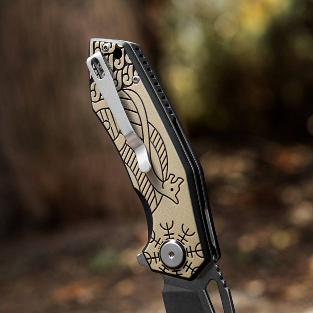 M-Tac нож складной Type 12 Scandinavian Stonewash Black/Sand