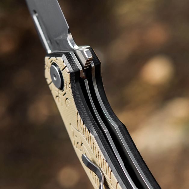 M-Tac нож складной Type 12 Scandinavian Stonewash Black/Sand