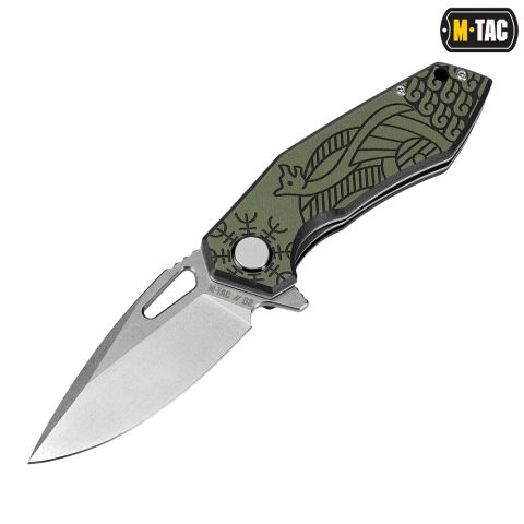 M-Tac нож складной Type 12 Scandinavian Stonewash Black/Olive