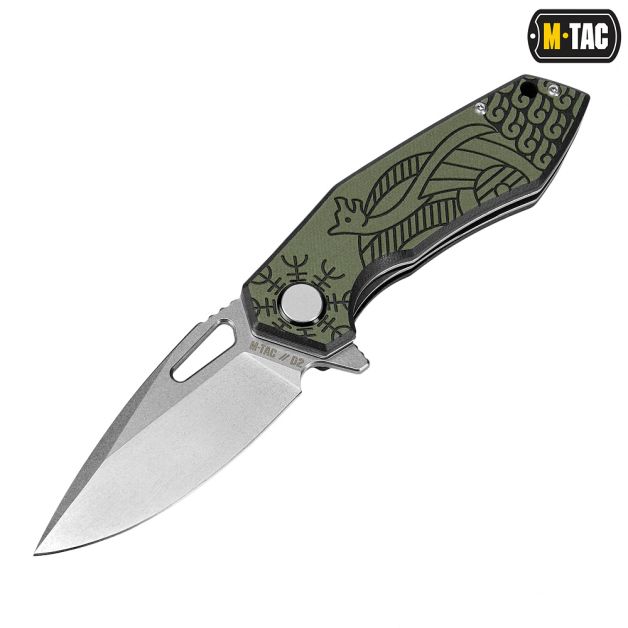 M-Tac нож складной Type 12 Scandinavian Stonewash Black/Olive