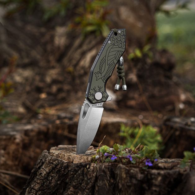 M-Tac нож складной Type 12 Scandinavian Stonewash Black/Olive