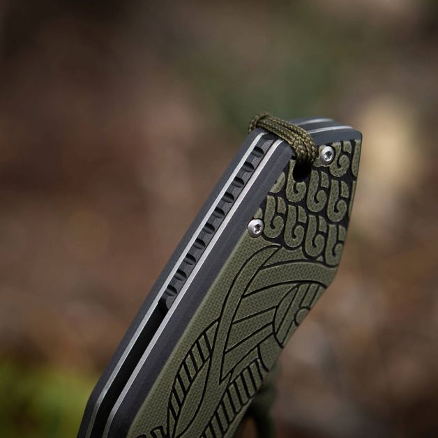 M-Tac нож складной Type 12 Scandinavian Stonewash Black/Olive