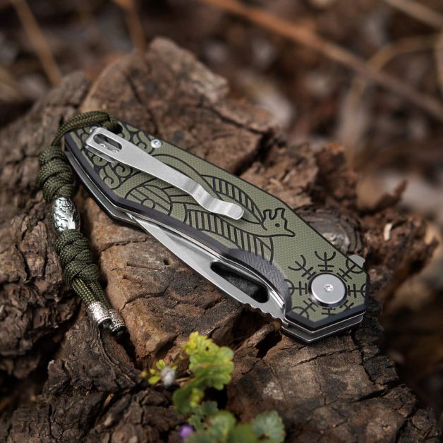 M-Tac нож складной Type 12 Scandinavian Stonewash Black/Olive