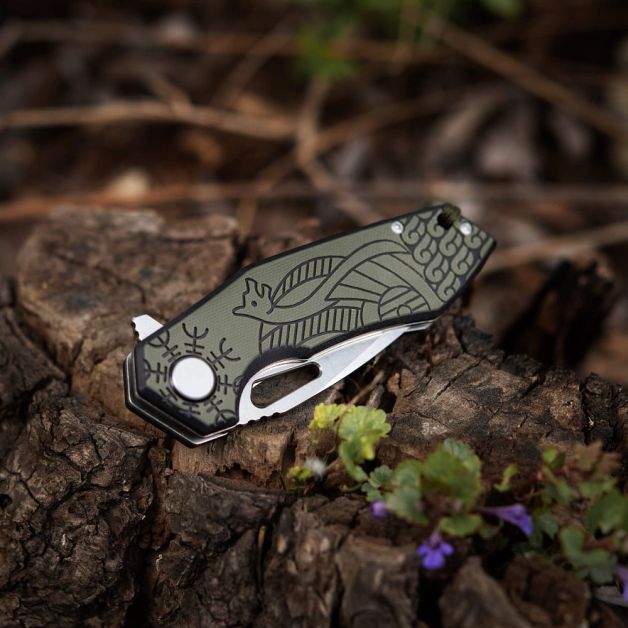 M-Tac нож складной Type 12 Scandinavian Stonewash Black/Olive