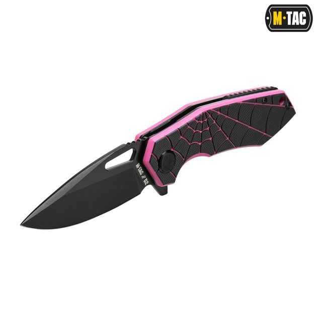 M-Tac нож складной Type 12 Spider Web Black/Pink