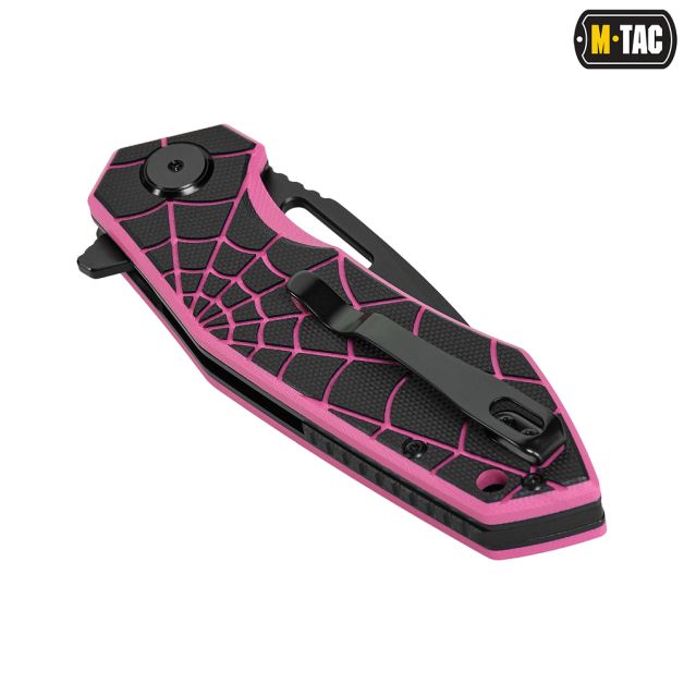 M-Tac нож складной Type 12 Spider Web Black/Pink