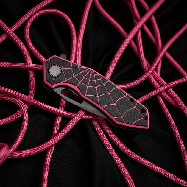 M-Tac нож складной Type 12 Spider Web Black/Pink
