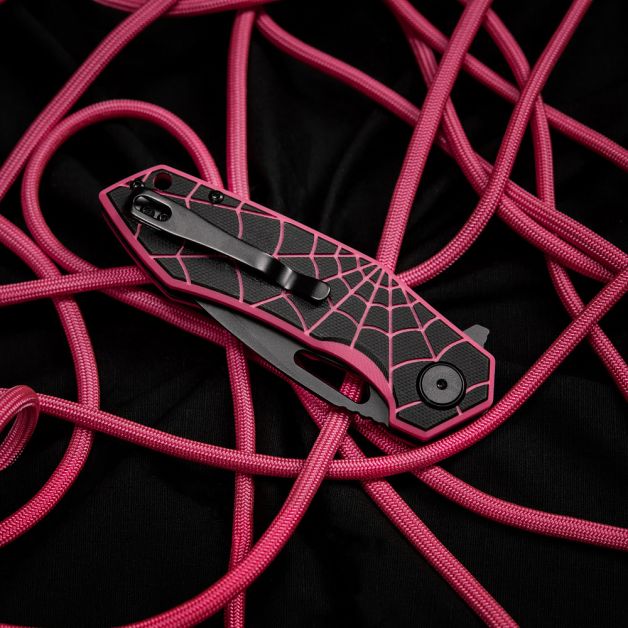 M-Tac нож складной Type 12 Spider Web Black/Pink