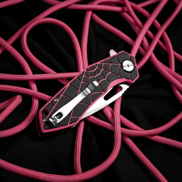 M-Tac нож складной Type 12 Spider Web Black/Pink/Steel