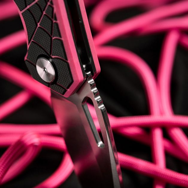 M-Tac нож складной Type 12 Spider Web Black/Pink/Steel
