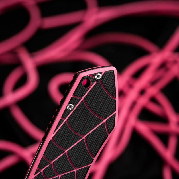 M-Tac нож складной Type 12 Spider Web Black/Pink/Steel