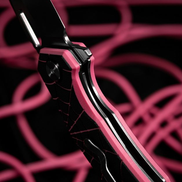 M-Tac нож складной Type 12 Spider Web Black/Pink/Steel