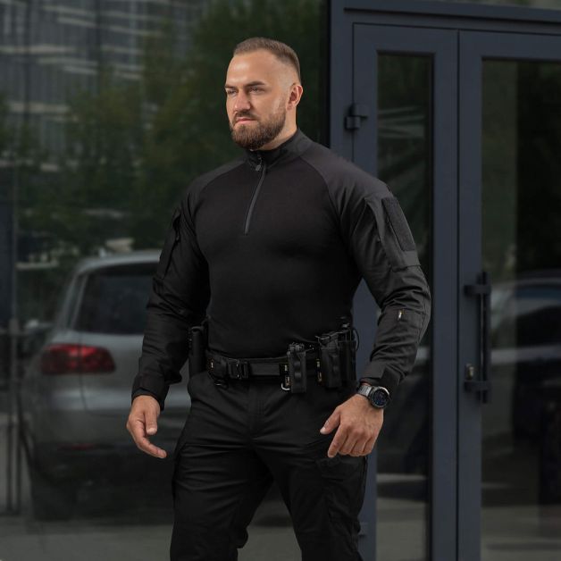 M-Tac рубашка боевая летняя Gen.II Piquet Black