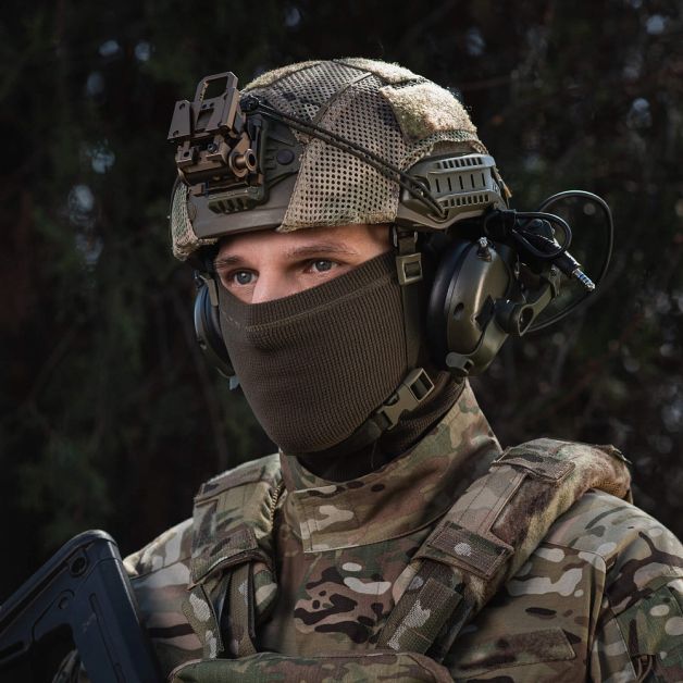 M-Tac шарф-труба анатомический микрофлис рип-стоп Dark Olive