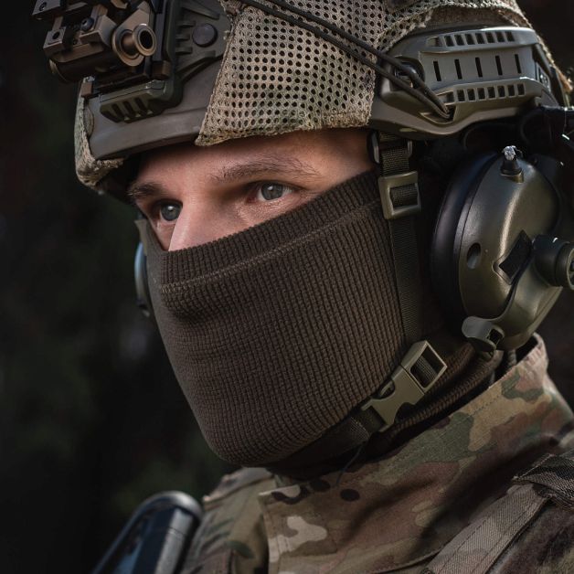 M-Tac шарф-труба анатомический микрофлис рип-стоп Dark Olive