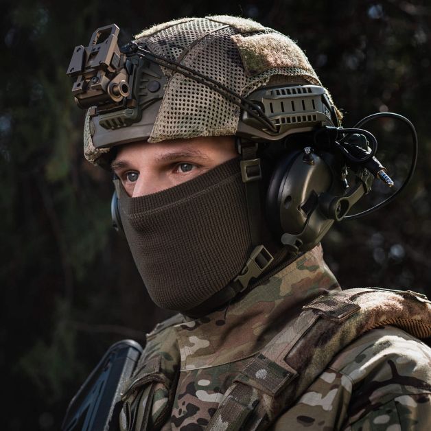 M-Tac шарф-труба анатомический микрофлис рип-стоп Dark Olive