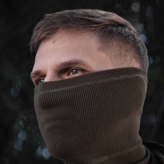 M-Tac шарф-труба анатомический микрофлис рип-стоп Dark Olive