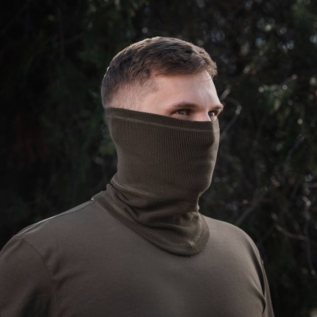 M-Tac шарф-труба анатомический микрофлис рип-стоп Dark Olive