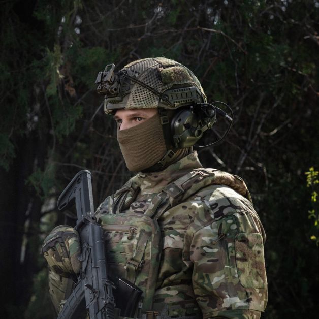 M-Tac шарф-труба микрофлис рип-стоп Tan