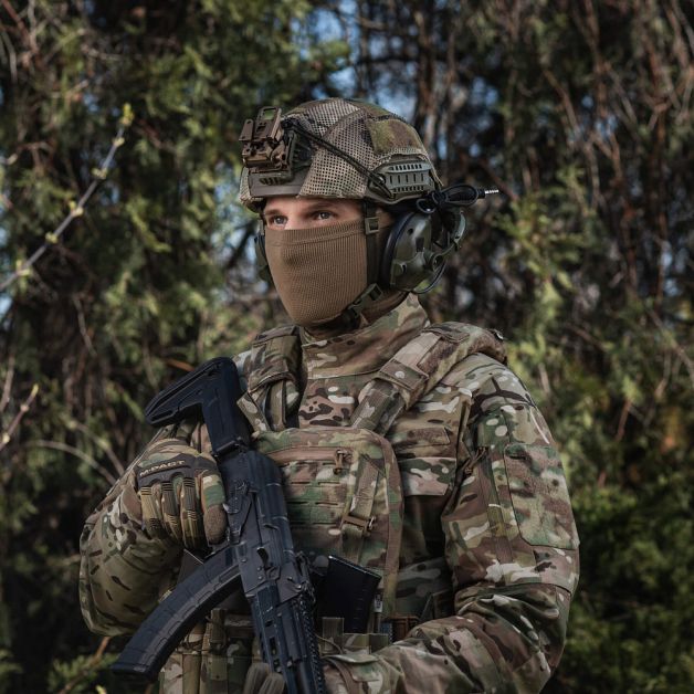 M-Tac шарф-труба анатомический микрофлис рип-стоп Tan