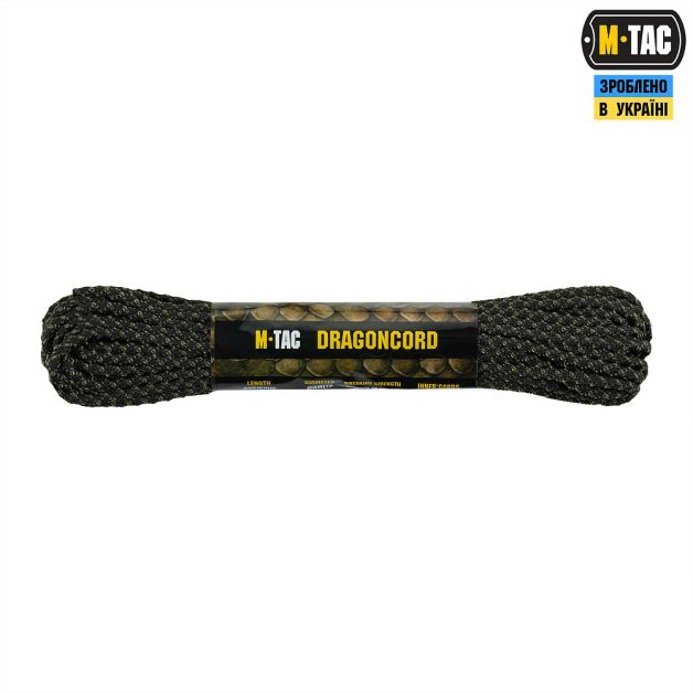 M-Tac паракорд Dragon Cord 15m Black/Ranger Green