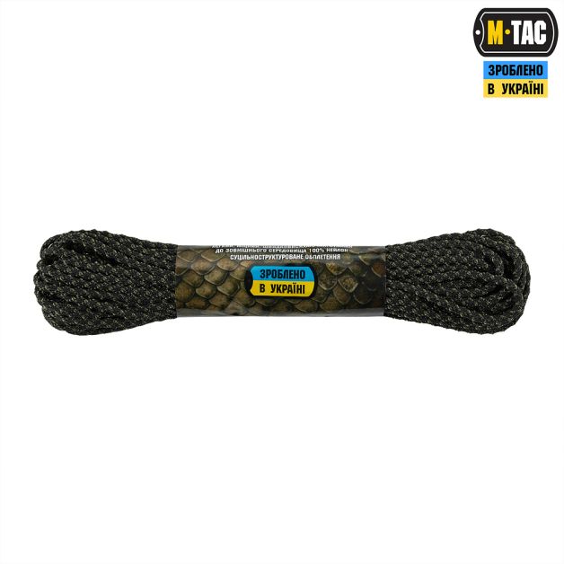 M-Tac паракорд Dragon Cord 15m Black/Ranger Green