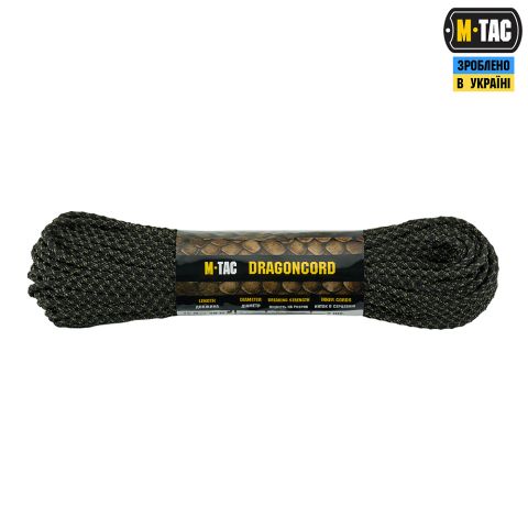 M-Tac паракорд Dragon Cord 30m Black/Ranger Green