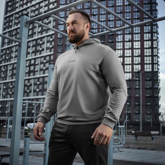 M-Tac кофта Hoodie Born by Revolution Light Grey