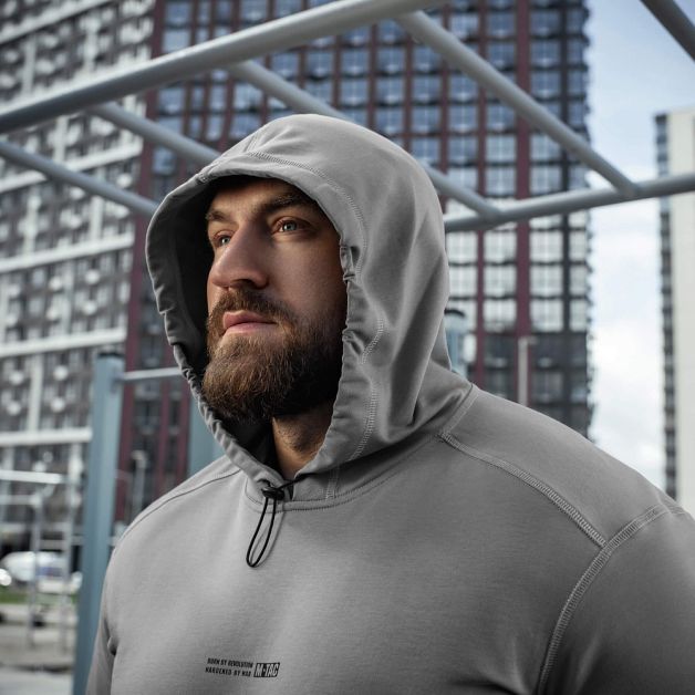 M-Tac кофта Hoodie Born by Revolution Light Grey
