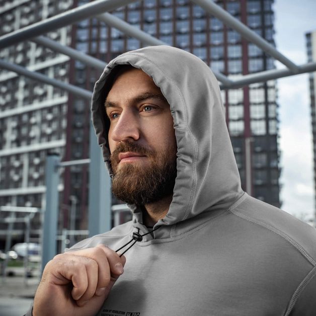 M-Tac кофта Hoodie Born by Revolution Light Grey